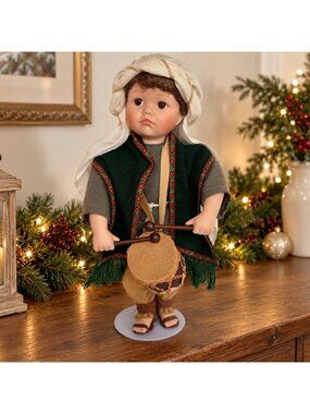 The Little Drummer Boy Porcelain Doll Ashton-Drake Galleries with Box 1994 VTG